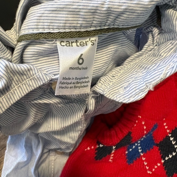 Bundle long sleeve Carter’s bodysuit Arizona vest - Picture 3 of 5